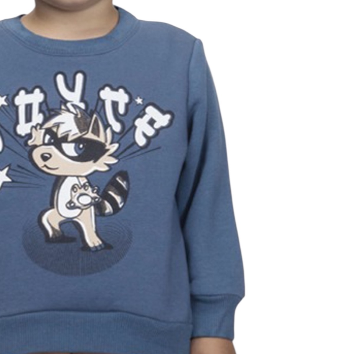 Μπλε και καφέ παιδικό σετ για αγόρι με ζεστή υφή