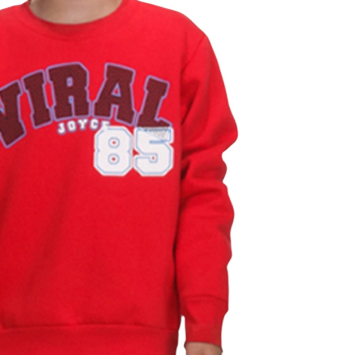 Παιδικό σετ φόρμας αγόρι με χνούδι σε κόκκινο και μαύρο χρώμα