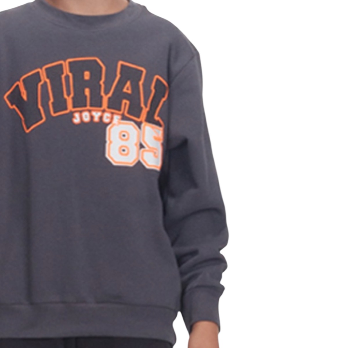 Χειμερινή φόρμα Joyce από βαμβάκι με χνουδωτή υφή και στάμπα