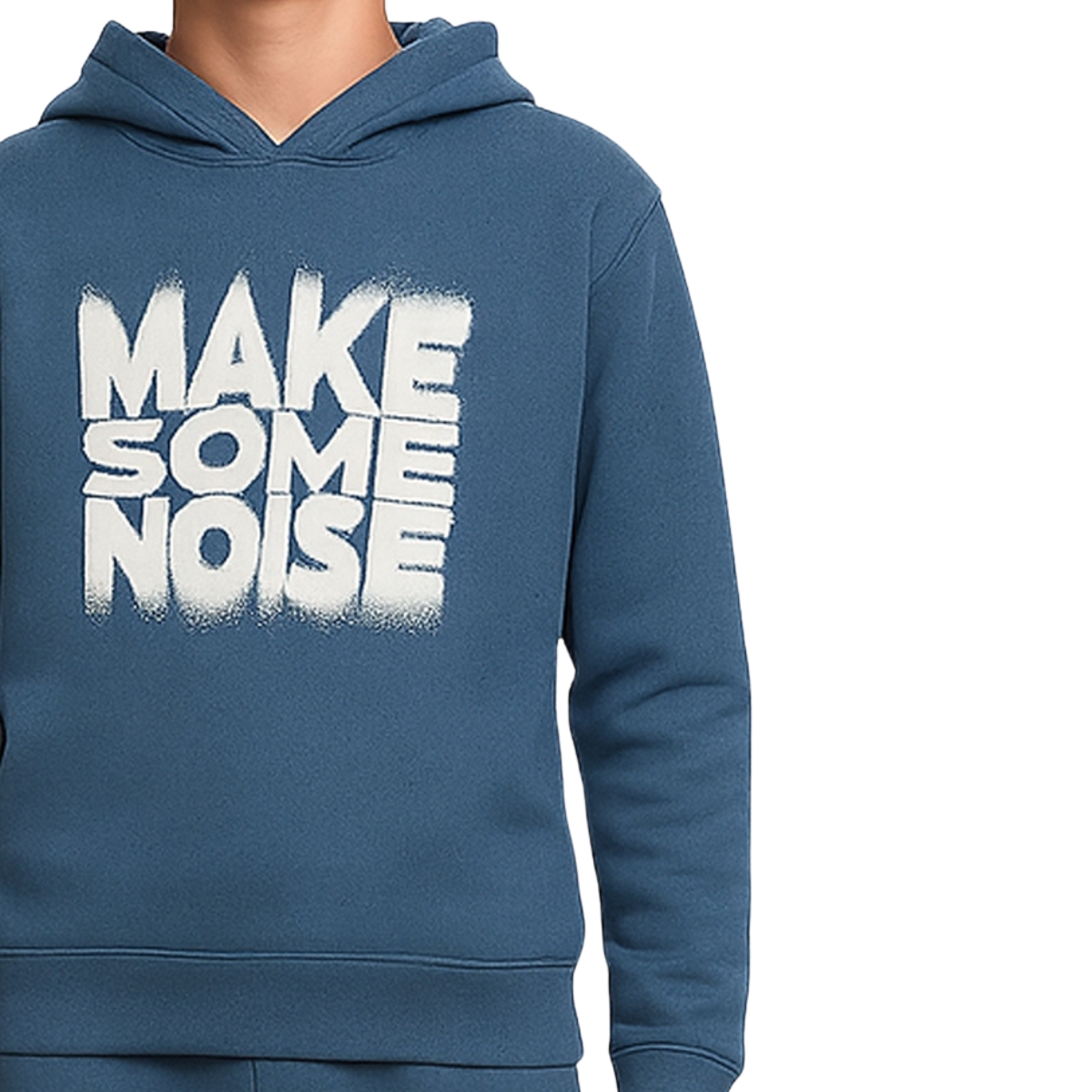 Χνουδωτό σετ φόρμας ραφ απόχρωσης για αγόρια