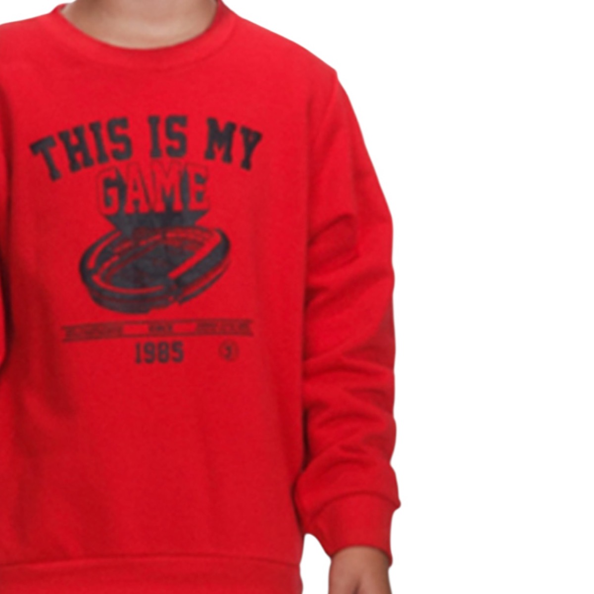 Κόκκινη παιδική μπλούζα με μαύρο παντελόνι Joyce