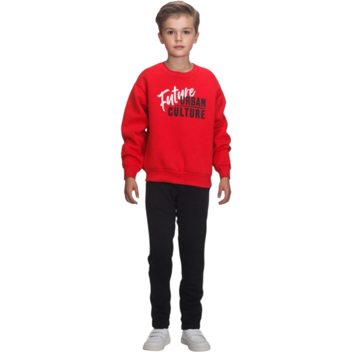 Joyce σετ φόρμας αγόρι χειμώνας με χνούδι