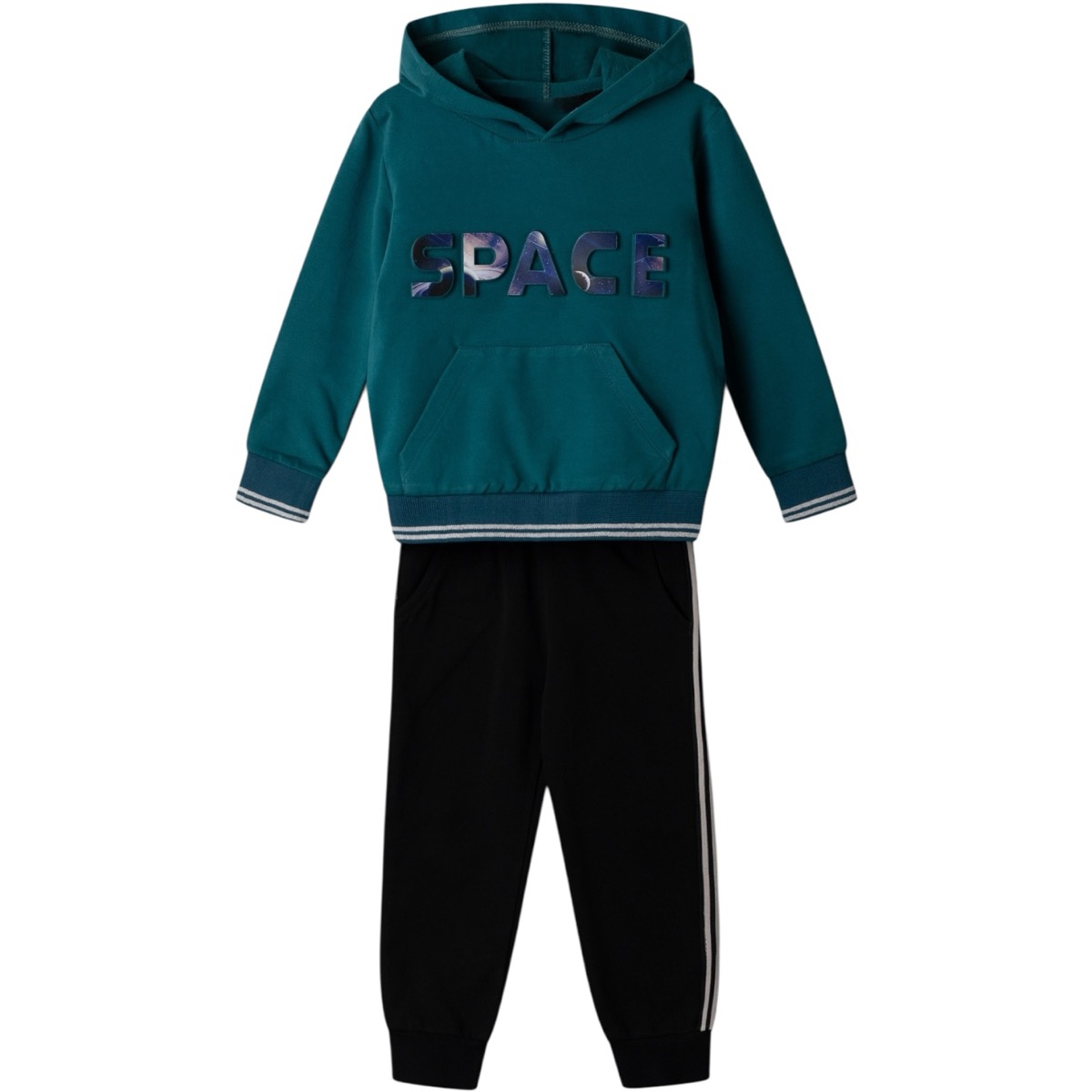 Παιδικό σετ φόρμα πράσινη μπλούζα με γκρι παντελόνι