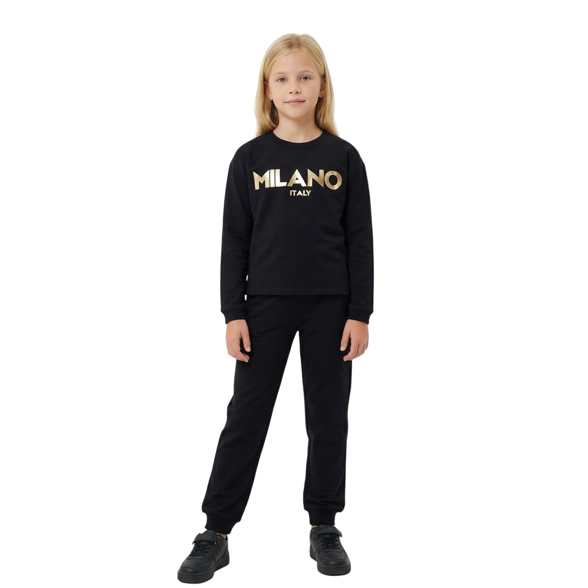 Trax σετ φόρμας από λεπτό ύφασμα «Black Milano»