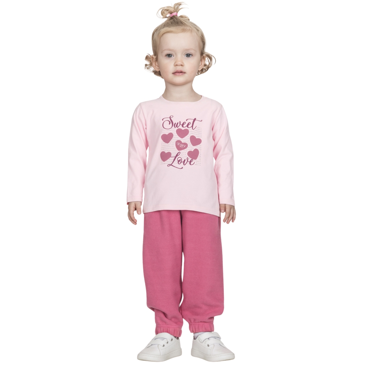 Παιδικό σετ κορίτσι με ζακέτα, μπλούζα και παντελόνι