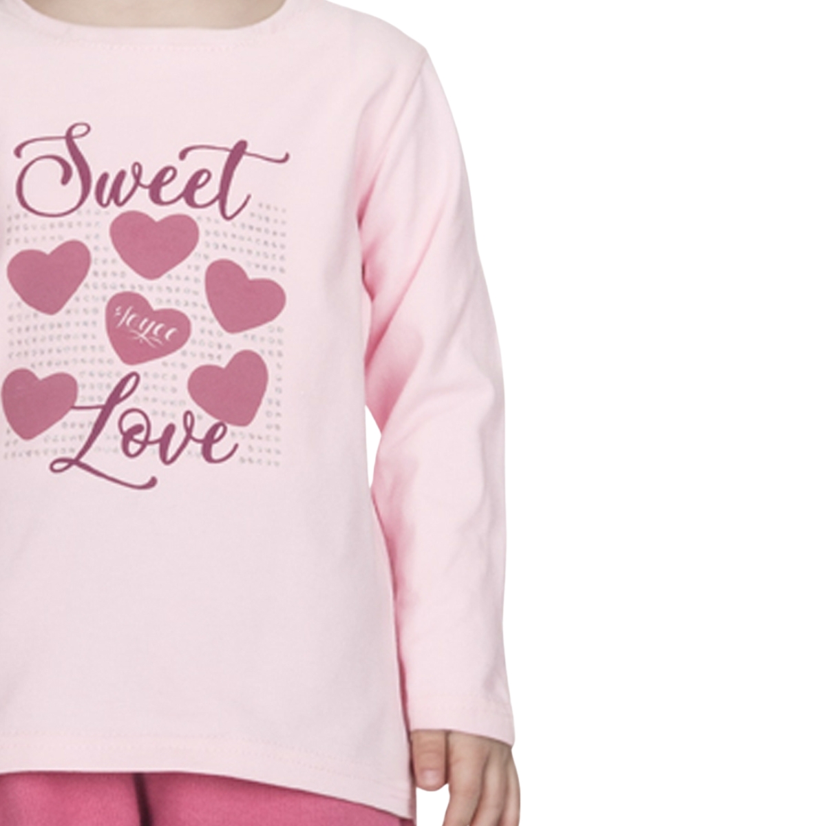 Joyce παιδικό σετ βελουτέ πρακτικό και ζεστό για κορίτσια