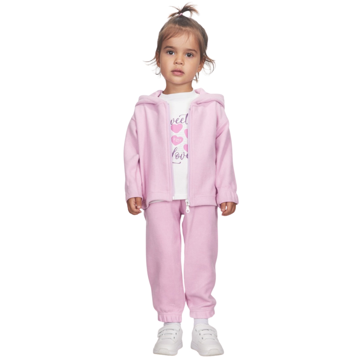 Παιδικό σετ κορίτσι με μπλούζα, ζακέτα και παντελόνι