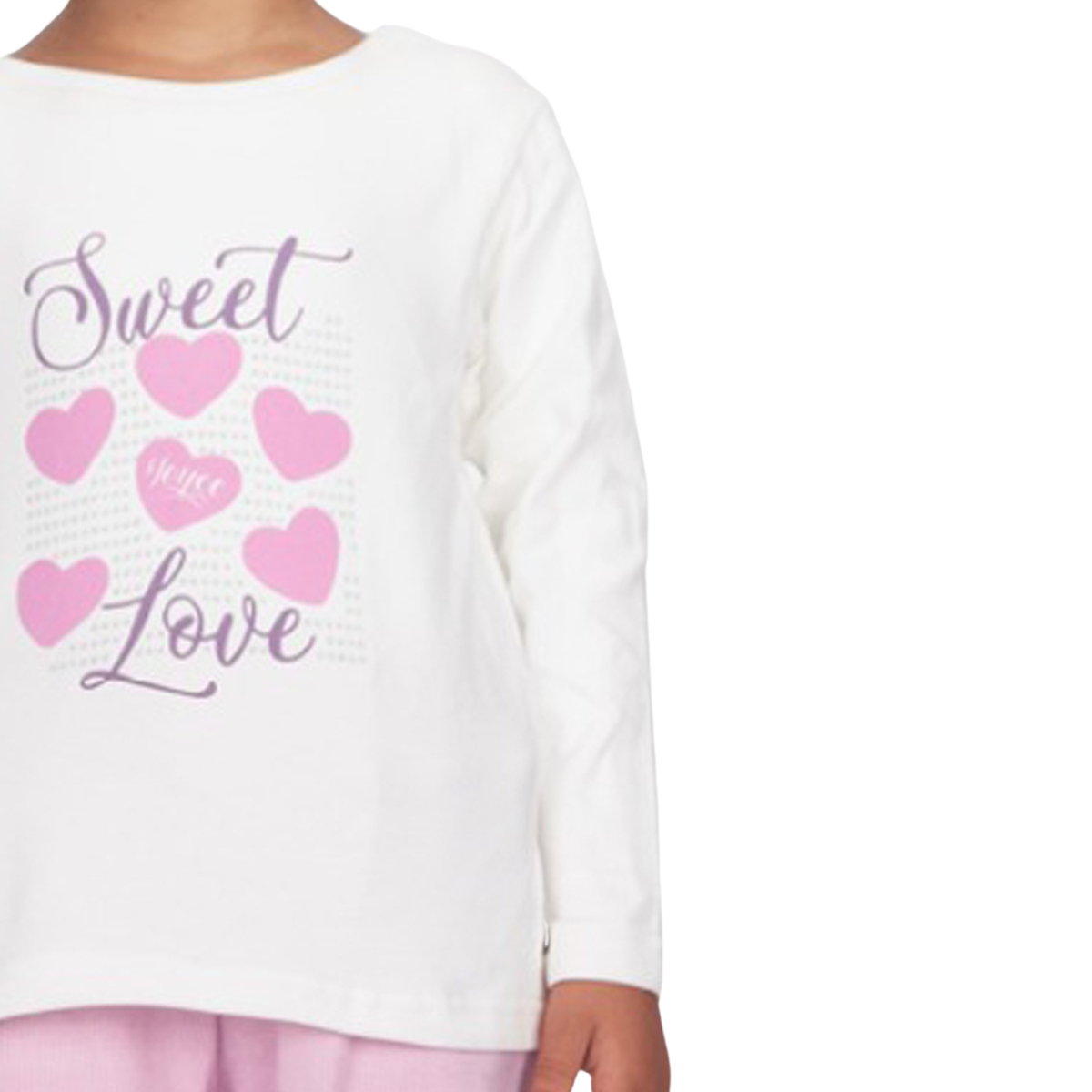 Joyce παιδικό σετ βελουτέ πρακτικό και ζεστό για κορίτσι