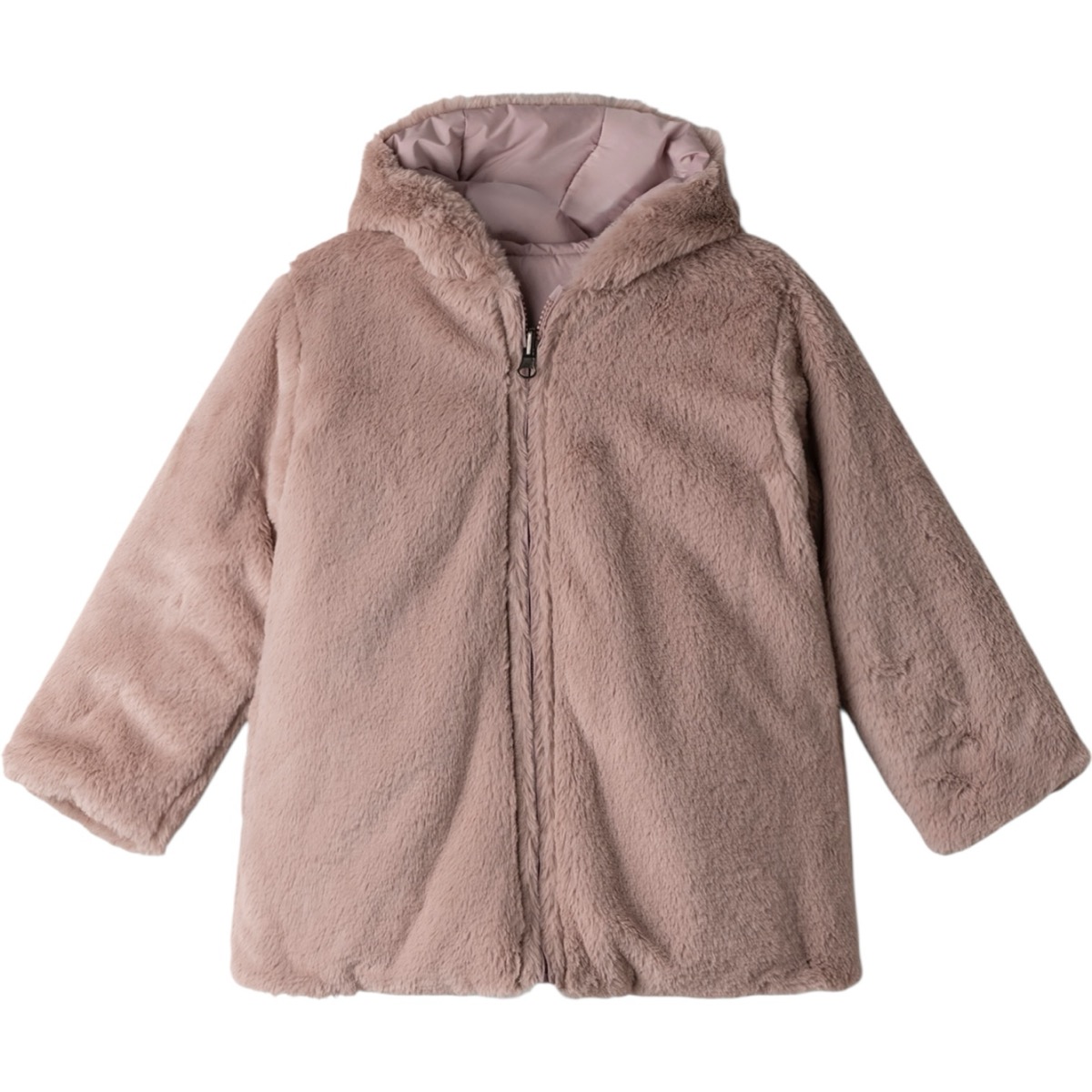 Παιδικό μπουφάν κοριτσιού ροζ χρώμα με κουκούλα