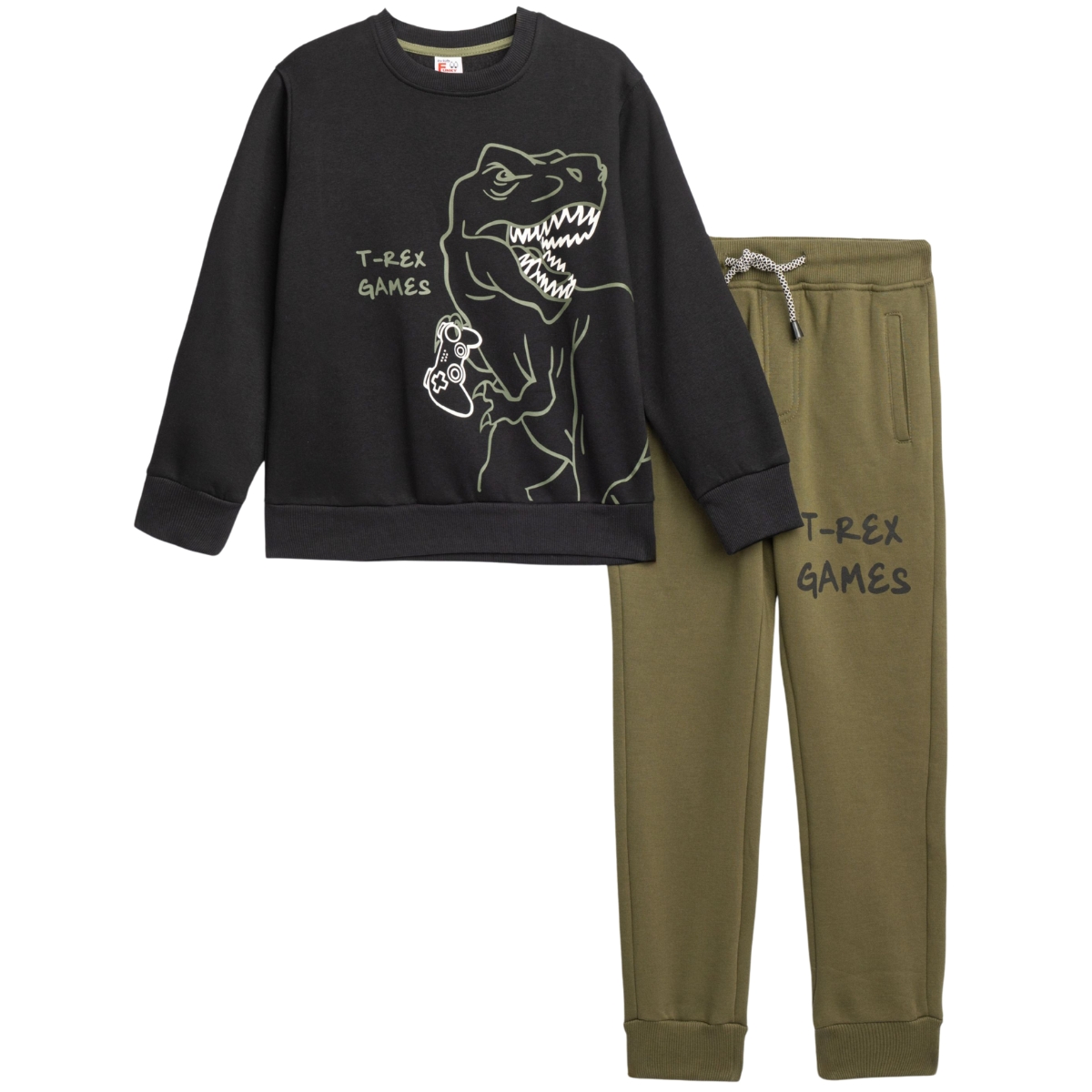 Funky σετ φόρμας με χνούδι T-Rex Games