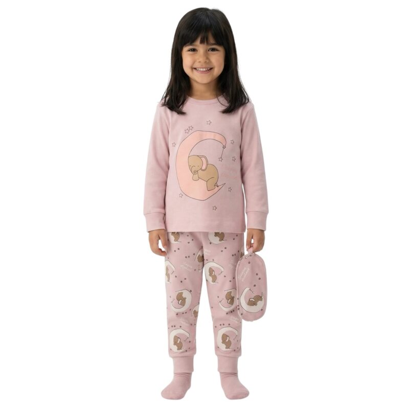 Εβίτα πιτζαμούλα και μασκούλα «Sleeping Elephant»