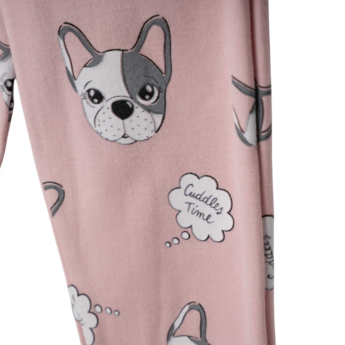 Εβίτα πιτζαμούλα με παντελόνι all over μοτίβο και λάστιχο