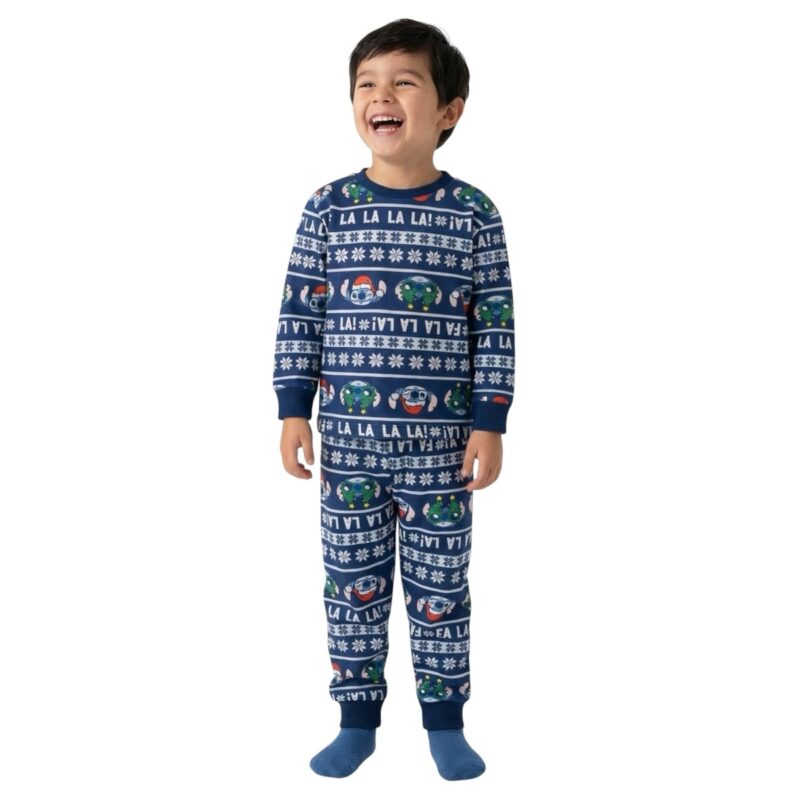 Hashtag βελουτέ πιτζαμούλα και μασκούλα «Stitch»