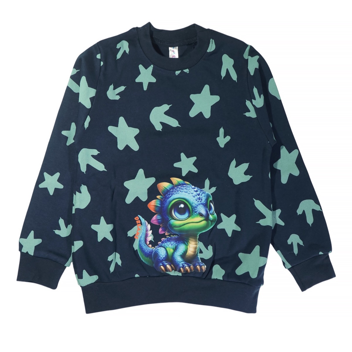 Μπλε πιτζάμα Dreams για αγόρι με παιχνιδιάρικο δράκο