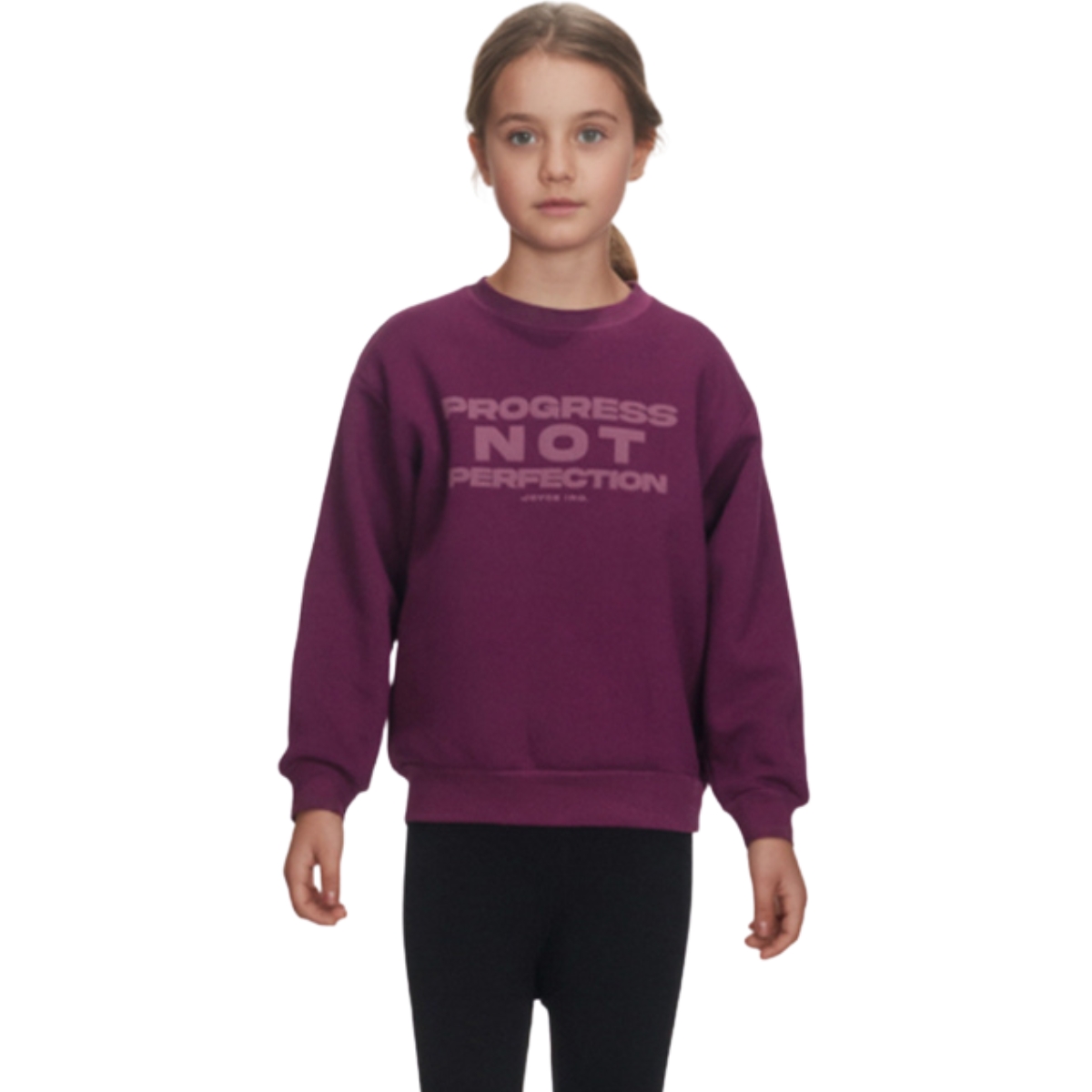 Joyce φούτερ με χνούδι για κορίτσι μοβ