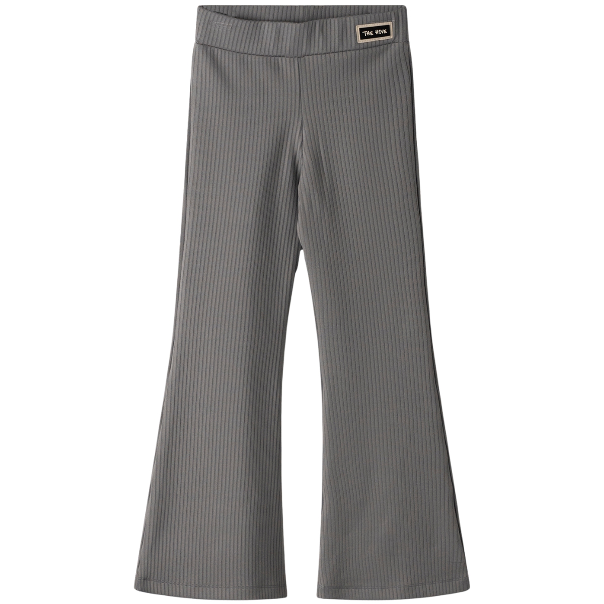 Εβίτα παντελόνι bootcut για κορίτσι γκρι ύφασμα