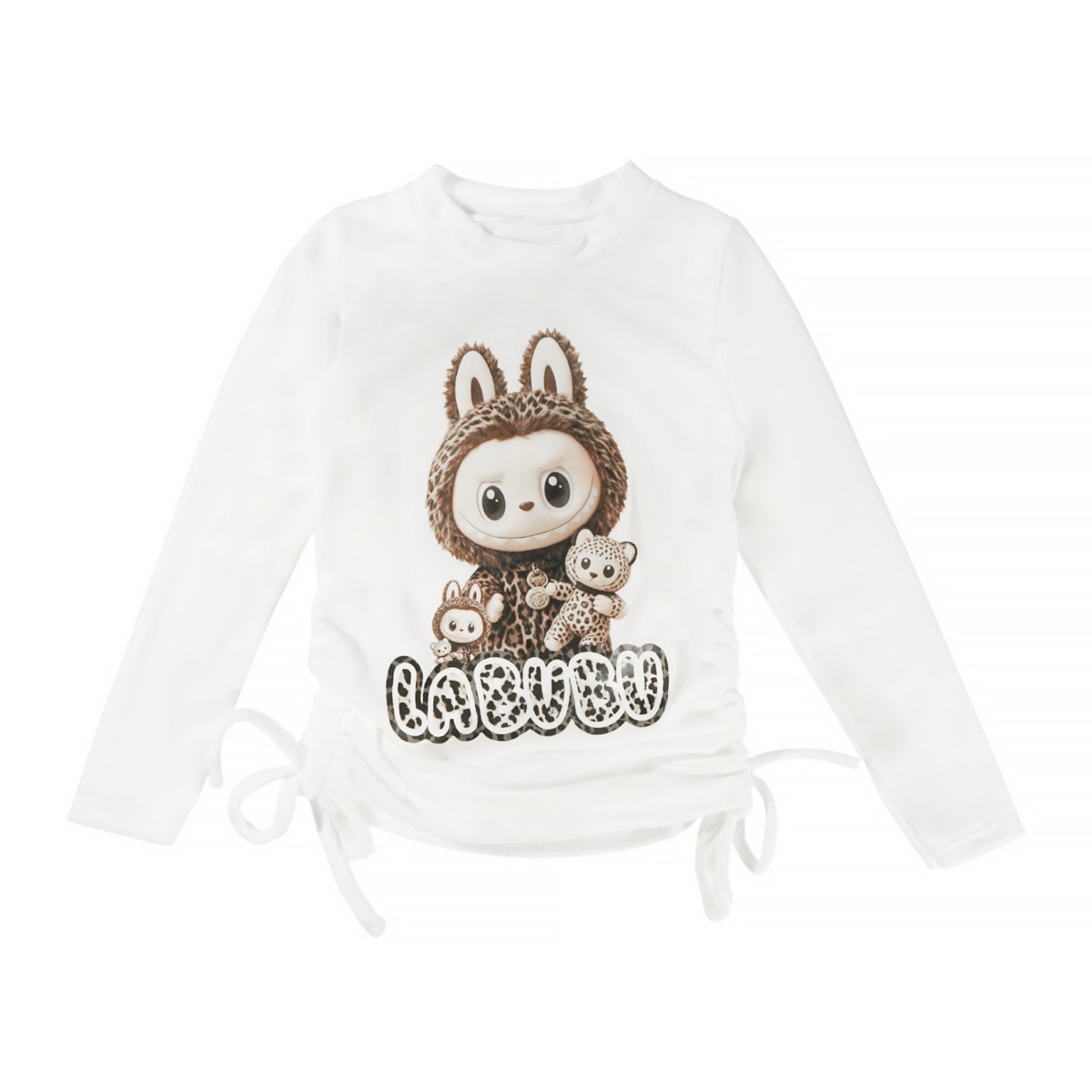 Βελουτέ σετ μπλούζα με κορδόνια και παντελόνι flair