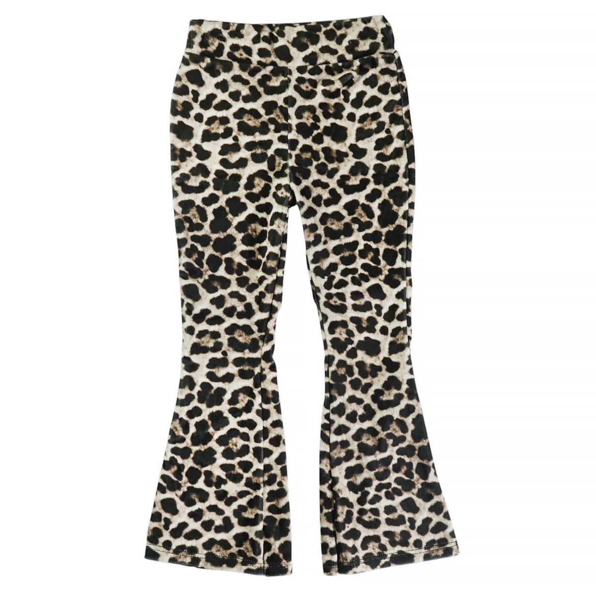 Εκρού μπλούζα με λεοπάρ παντελόνι και τσαντάκι για κορίτσι