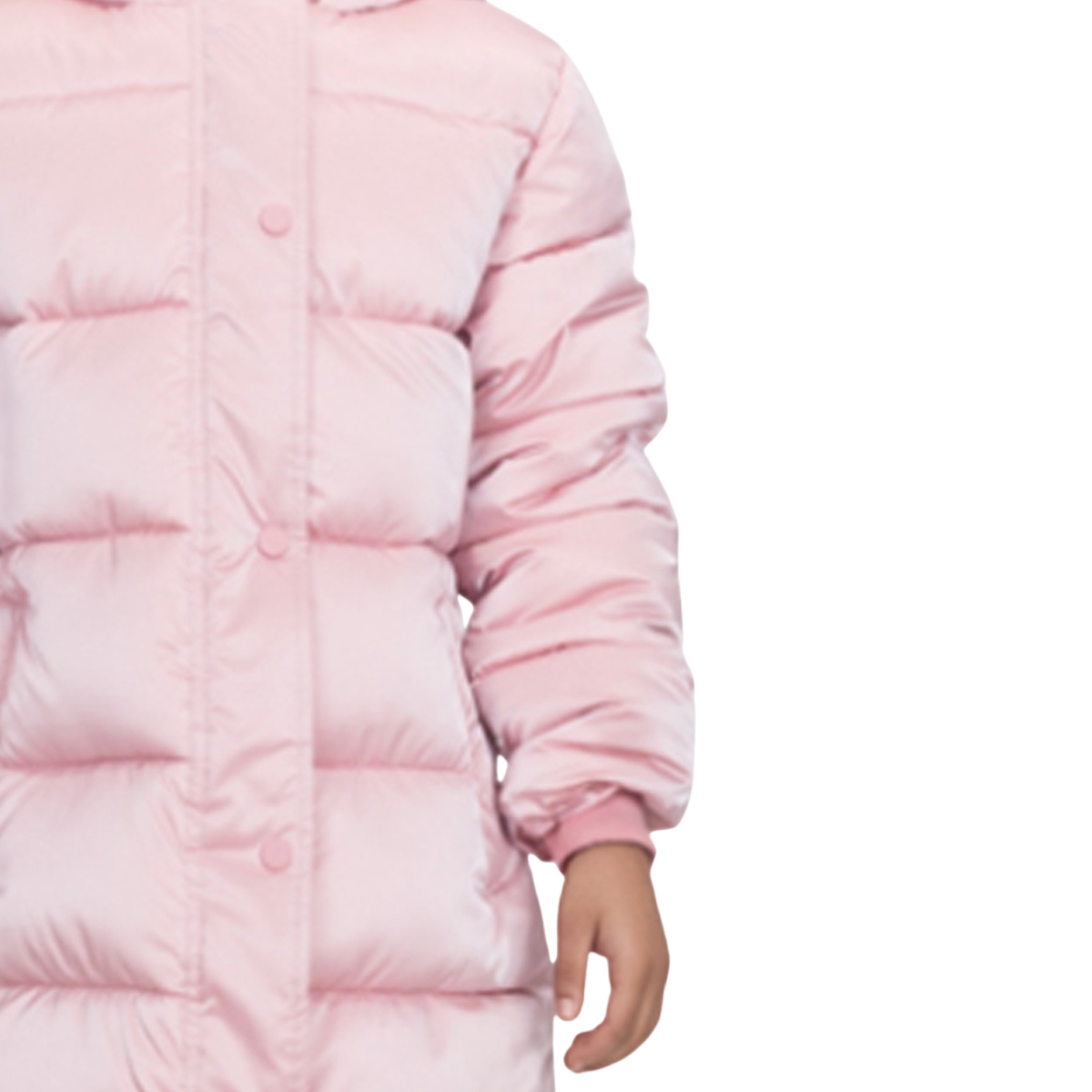 Ροζ μακρύ μπουφάν Joyce για κορίτσι