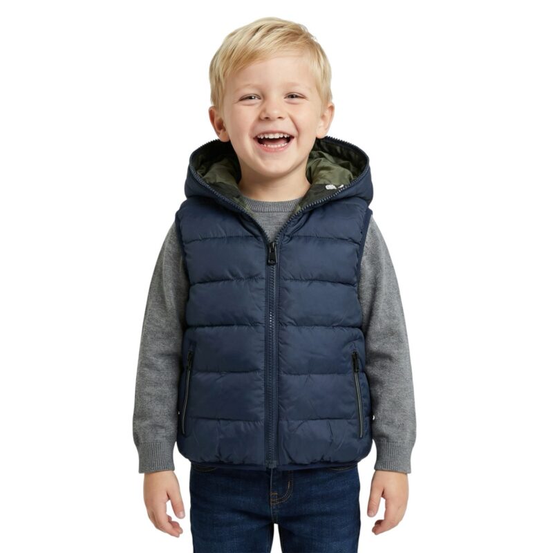 Joyce αμάνικο puffer μπουφάν «Blue Thunder»