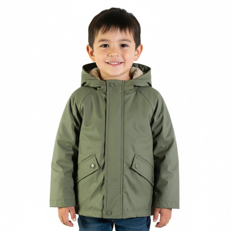 Joyce αδιάβροχο επενδυμένο μπουφάν με κουκούλα «Rain Vibes»