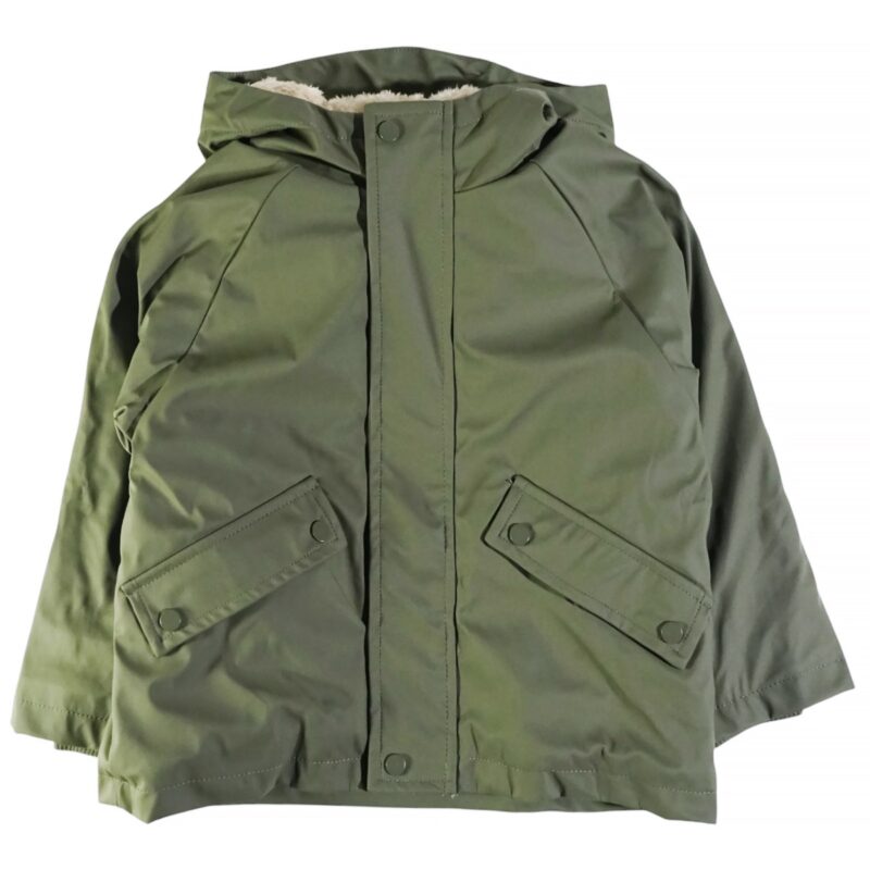 Αδιάβροχο επενδυμένο μπουφάν Joyce Rain Vibes λαδί