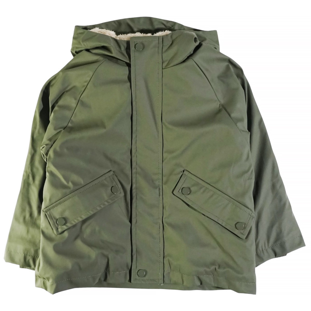 Αδιάβροχο επενδυμένο μπουφάν Joyce Rain Vibes λαδί