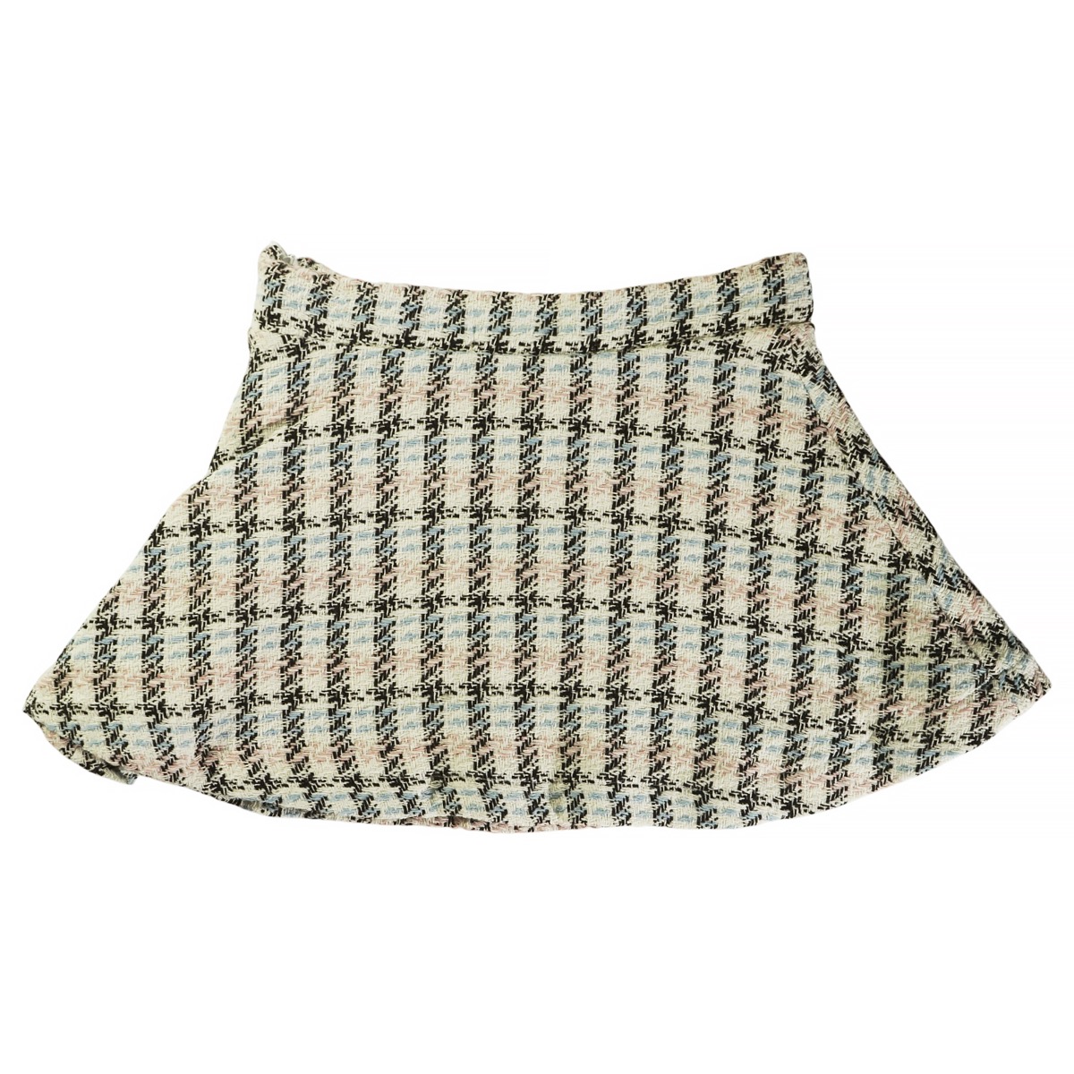 Gamzelim πολύχρωμη φούστα με φερμουάρ και βαμβακερή φόδρα