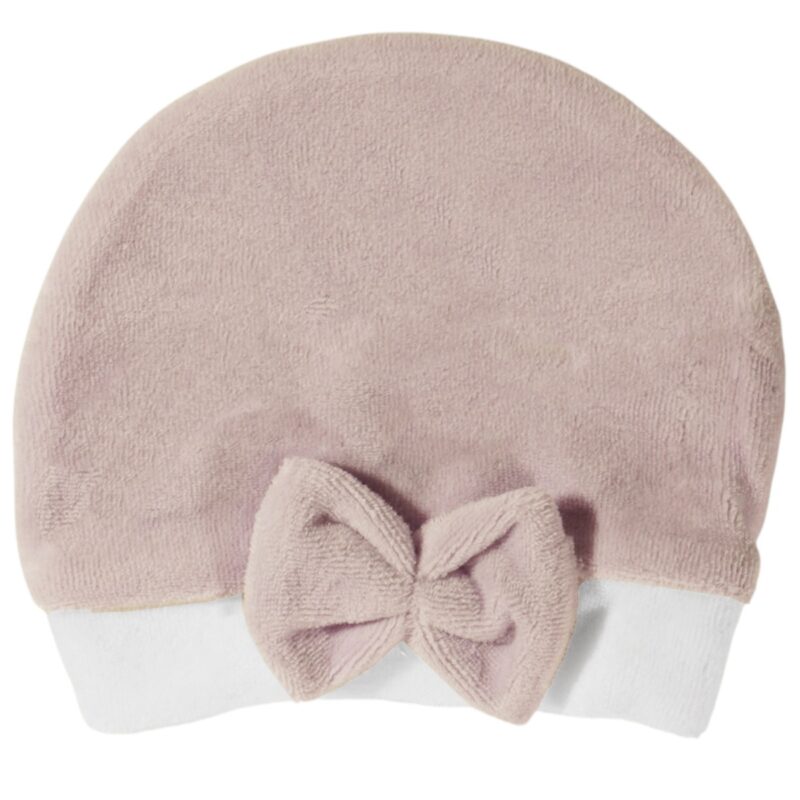 Annora Baby σετ με βελουτέ φορμάκι και σκουφάκι Lovely Purple Teddy.