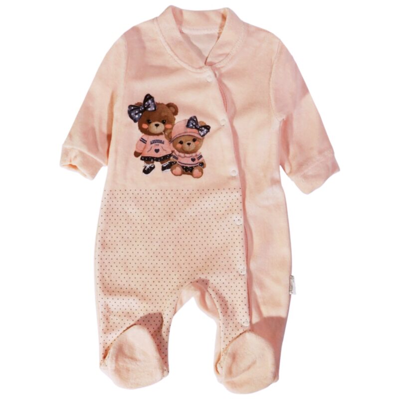 Annora Baby φορμάκι με πλαϊνό άνοιγμα τρουκς από λαιμό έως κάτω