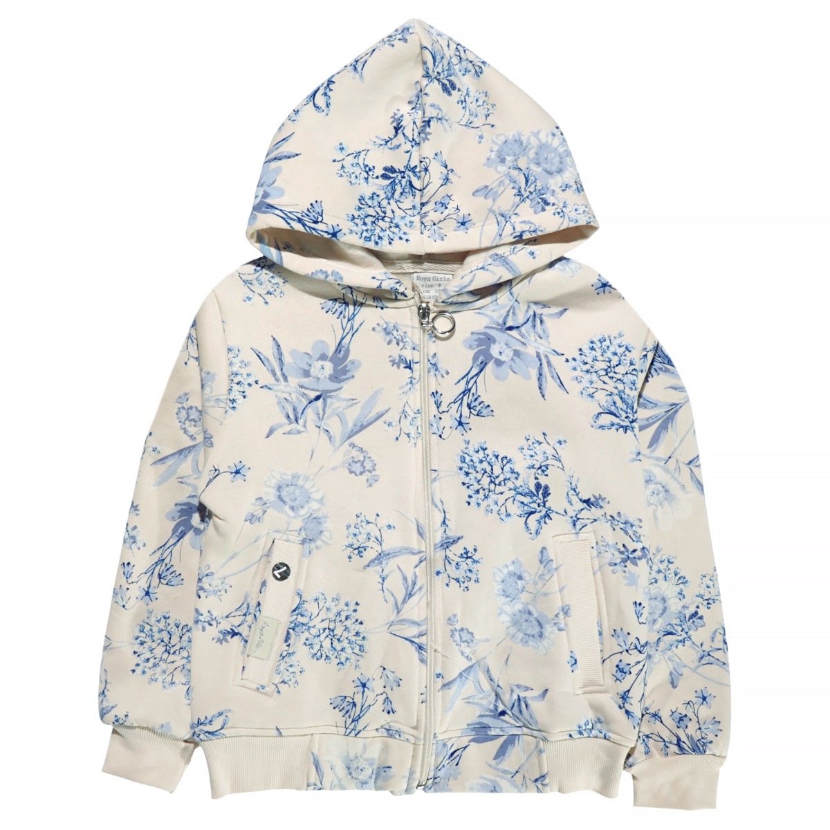 Royal Kids ζακέτα Winter Flowers με κουκούλα για κορίτσι