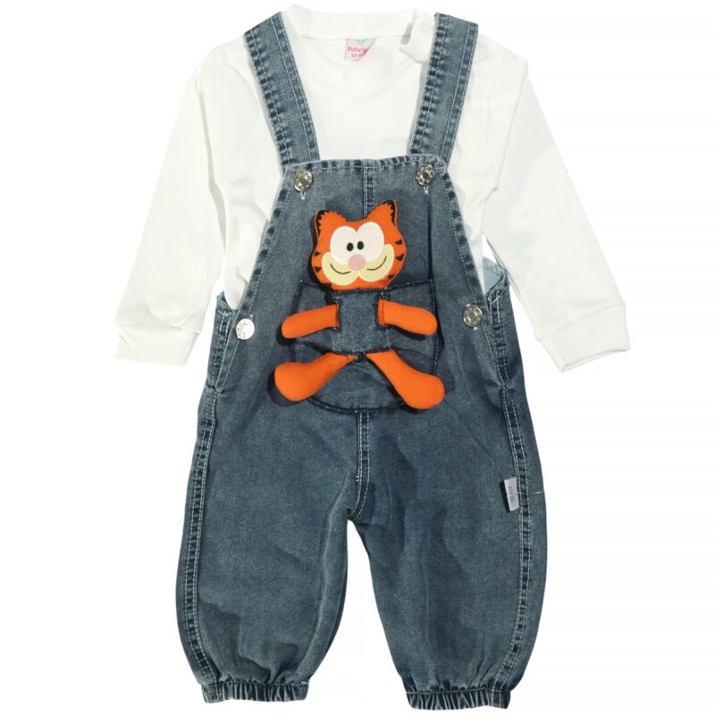 Baby Icon σετ σαλοπέτα με μπλούζα για αγόρι από βαμβάκι