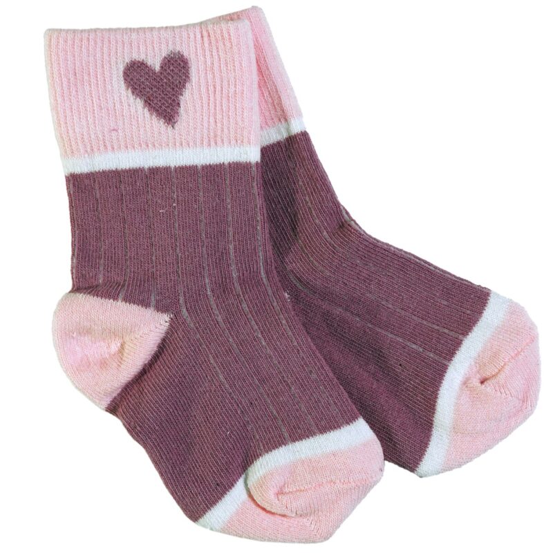 Παιδικές κάλτσες Panda σομόν για κορίτσια Salmon Line