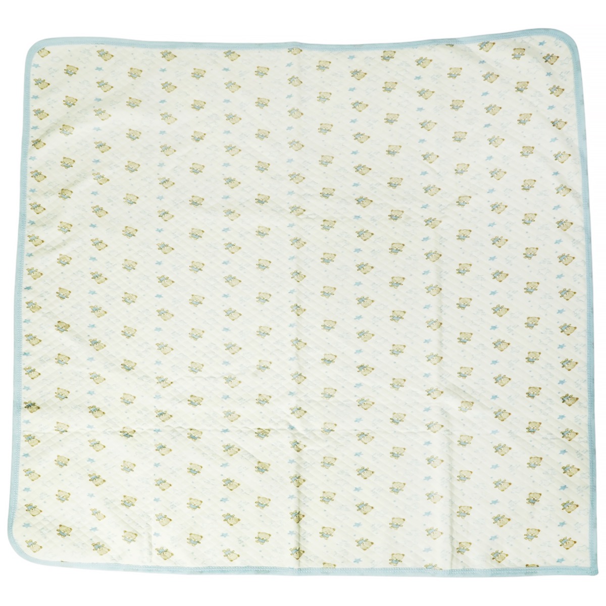 Βρεφική πάνα αγκαλιάς Ozlem με τύπωμα αρκουδάκια σε απαλό μπλε χρώμα