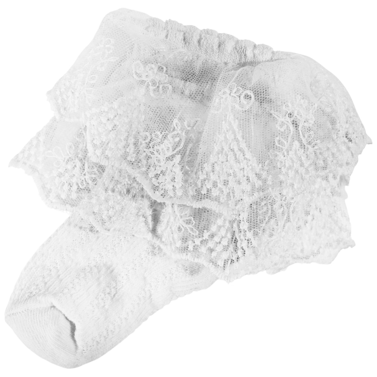 Olay Socks καλτσούλες με τούλι λευκές για κορίτσι