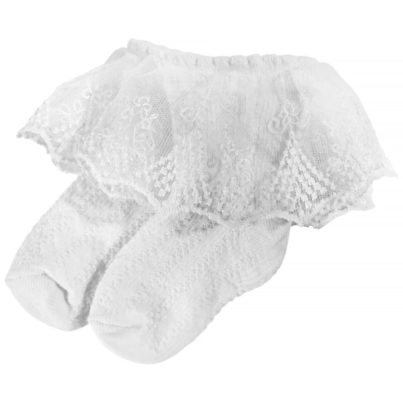 Olay Socks καλτσούλες με τούλι λευκές για κορίτσι