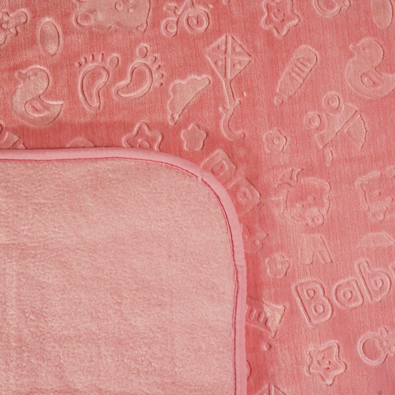 Recos «Pink Baby» βελουτέ κουβέρτα για κούνια, απαλή και ανθεκτική
