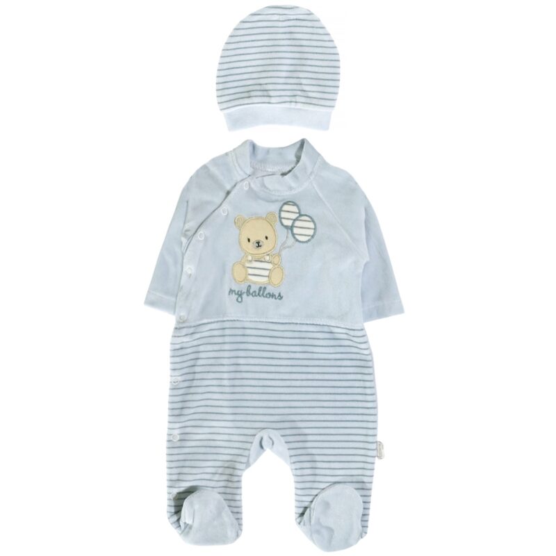 Annora Baby φορμάκι μπλε άνεση και στιλ για νεογέννητο αγόρι