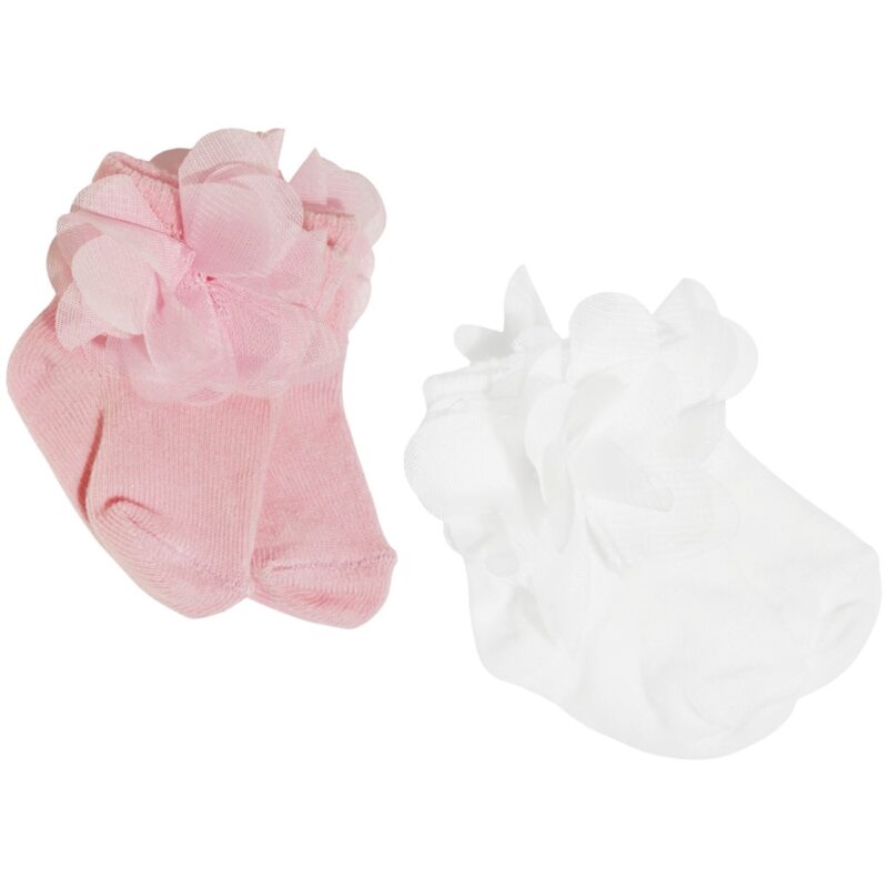 Σετ δύο ζευγαριών καλτσούλων Findik Bebe με απλικέ σχέδιο