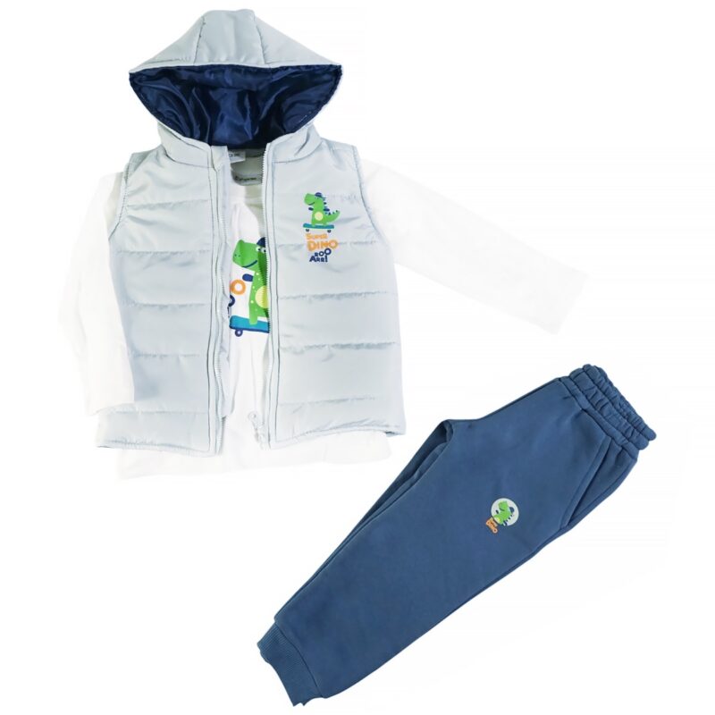 Σετ τριών τεμαχίων Trax Super Dino με βεραμάν μπουφάν