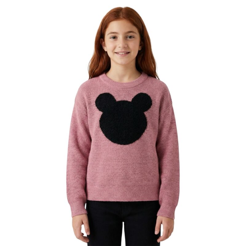 Funky πλεκτή μπλούζα «Black Mouse»