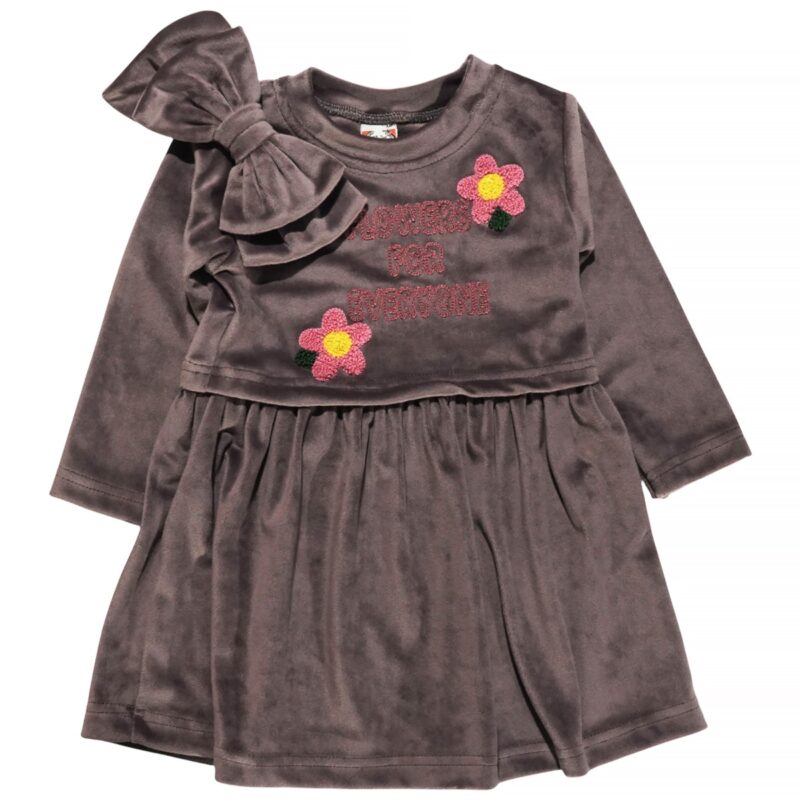 Carmina Kids βελουτέ φορεματάκι μοβ για κορίτσι