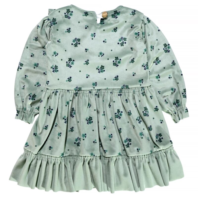 Carmina Kids πράσινο φορεματάκι με φλοράλ μοτίβο για κορίτσι