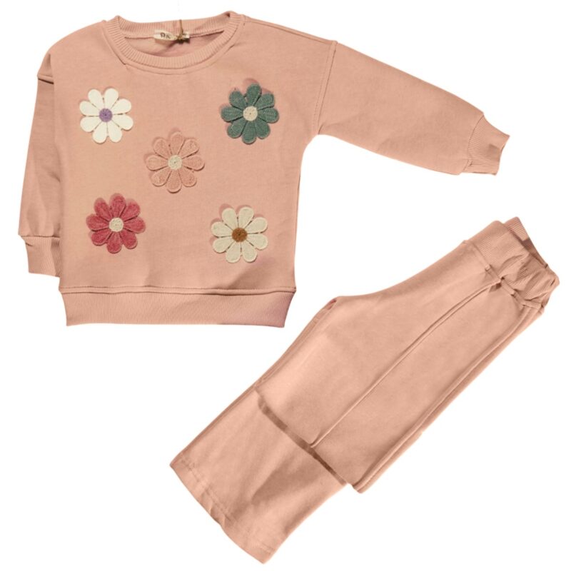 Pampal σετ φόρμας ροζ για κορίτσι «Perfect Pink Flowers»