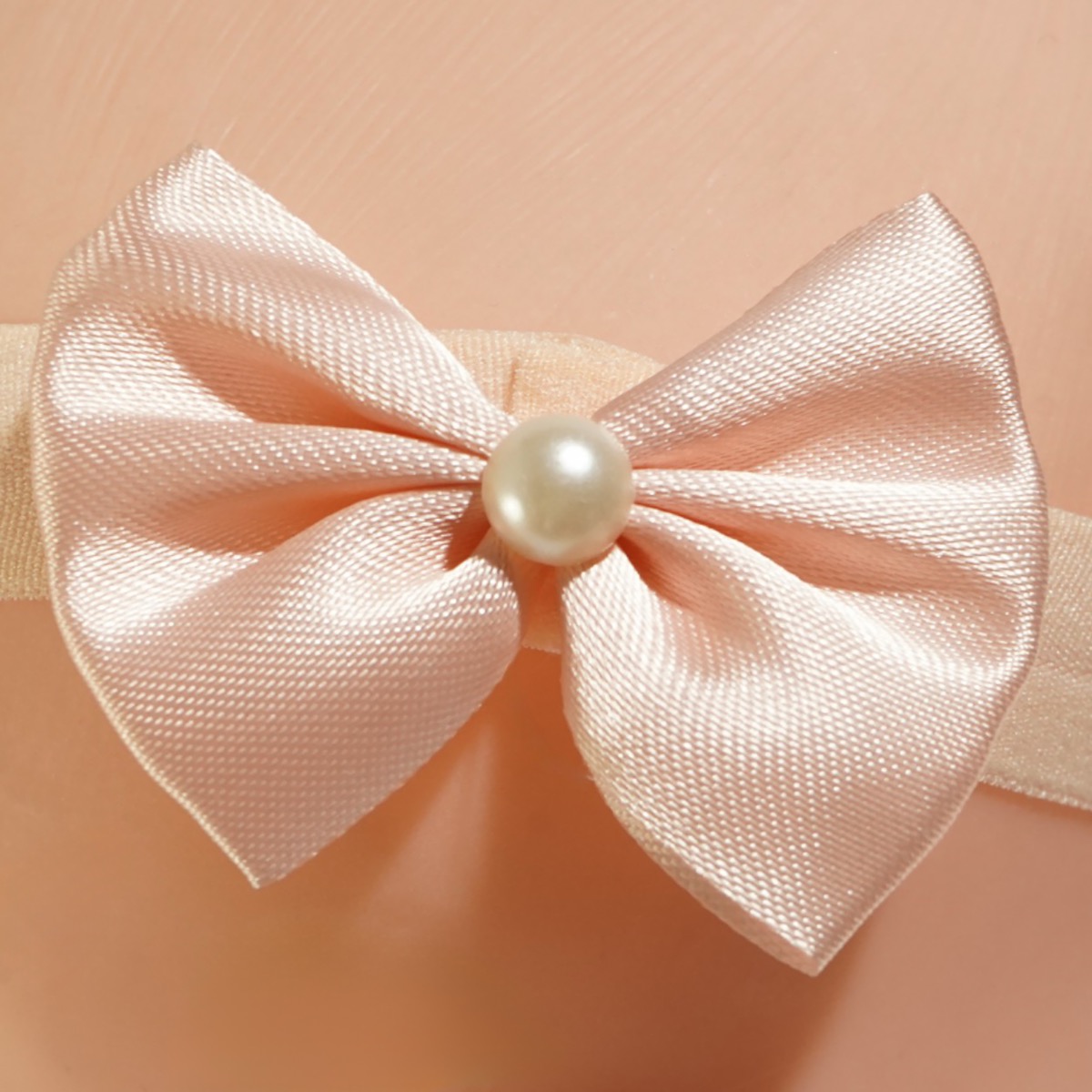 Όμορφη AZ κορδέλα μαλλιών σομόν για μικρές δεσποινίδες