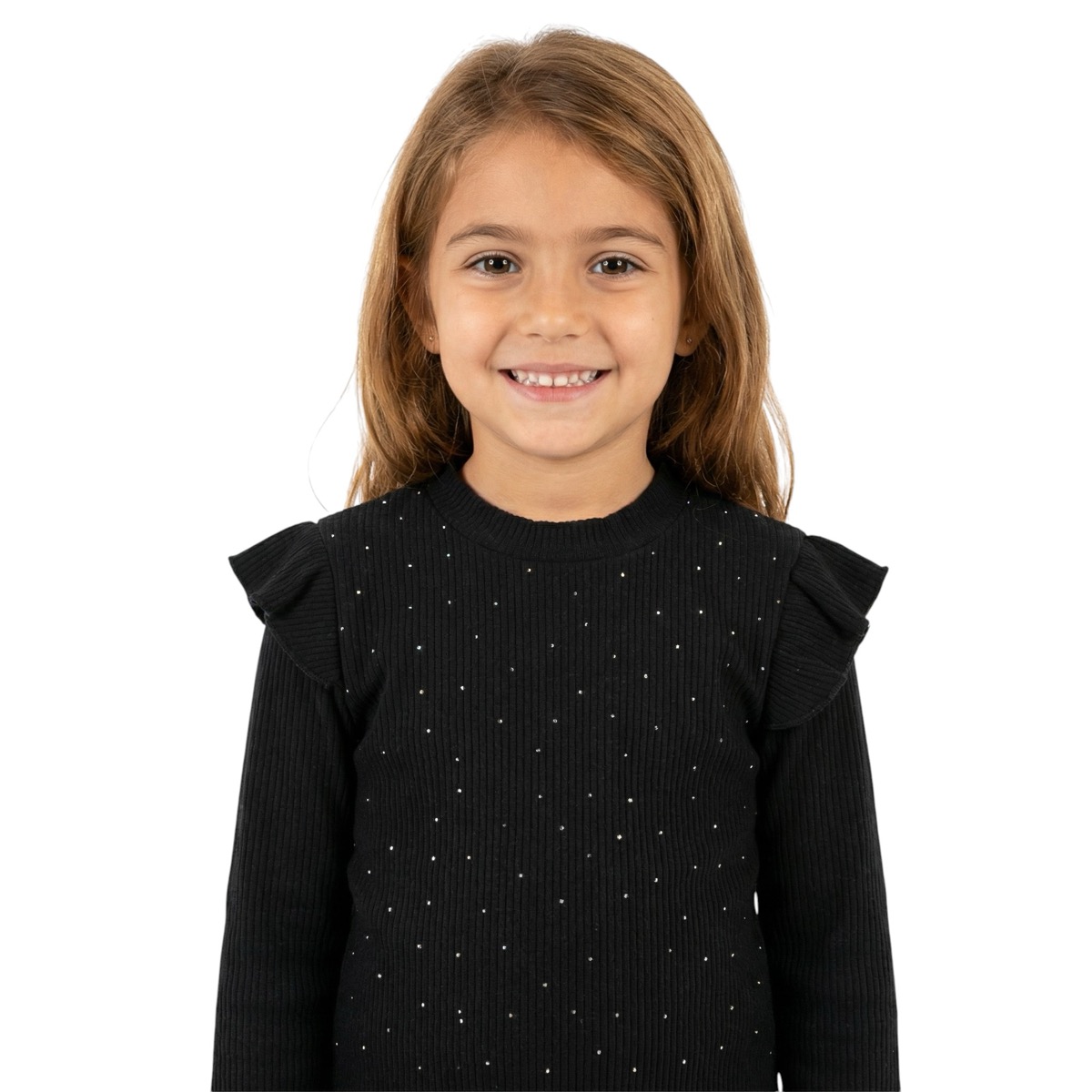 Benigiy ριμπ μπλούζα από λεπτό ύφασμα «Glamorous in Black»