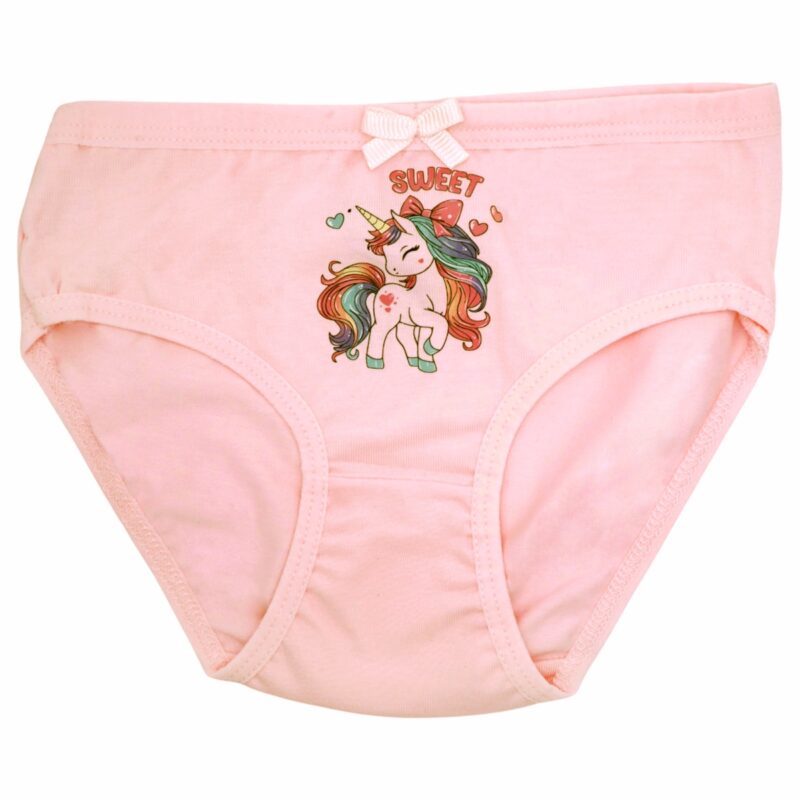 Biyo Kids βρακάκι για κορίτσι με μονόκερο σε ροζ χρώμα