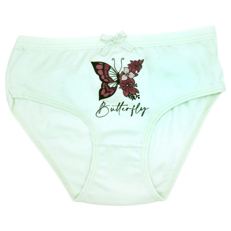 Biyo Kids παιδικό βρακάκι σε απαλό βεραμάν με σχέδιο πεταλούδα