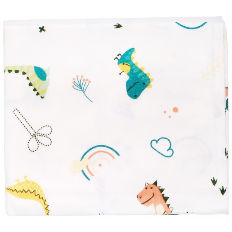 Bebelio πάνα αγκαλιάς με χαρούμενο τύπωμα πολύχρωμων δεινοσαύρων