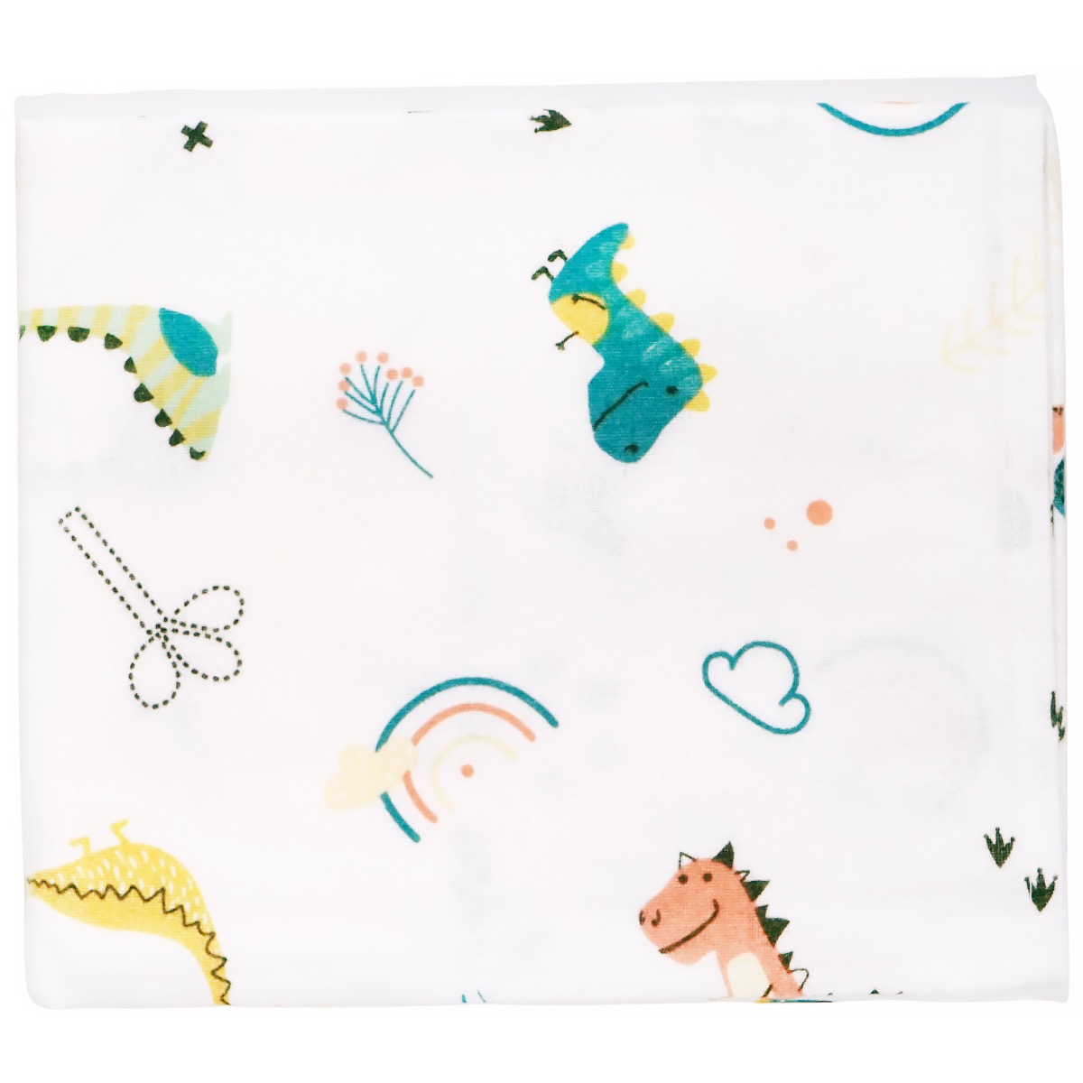 Bebelio πάνα αγκαλιάς με χαρούμενο τύπωμα πολύχρωμων δεινοσαύρων